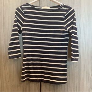 ‼️ 2/$15 Zara Striped Short Sleeve Top